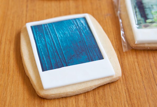 photograph printed on cookie