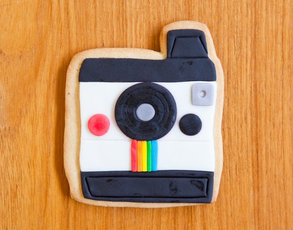 Photograph of Polaroid cookie